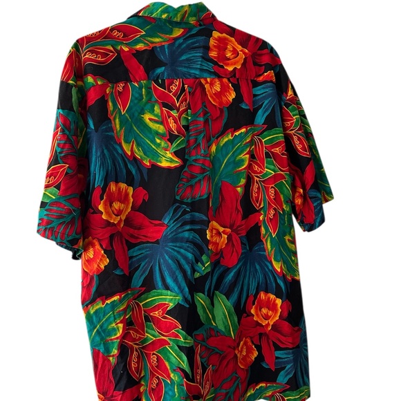 Hilo Hattie Tropical Hawaiian Shirt Vibrant Floral 2XL - Picture 2 of 7